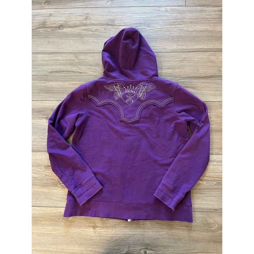 20x by‎ Wrangler Purple Hoodie with Embroidered Detail Large